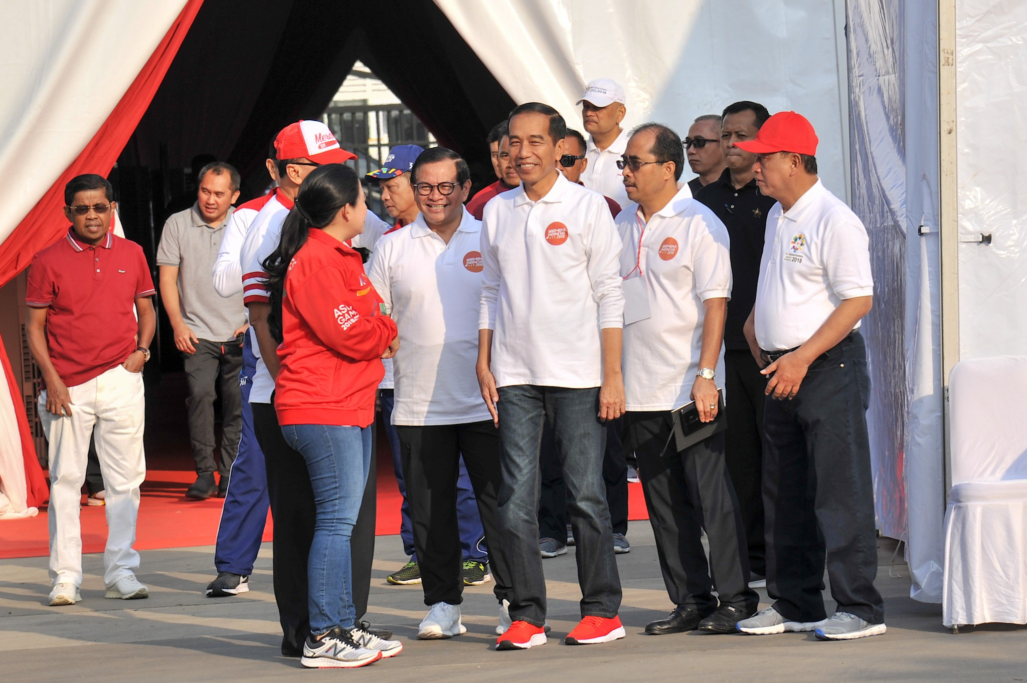 Usai Ikuti Senam Poco-Poco, Presiden Jokowi Hadiri Acara Harmoni Indonesia 2018