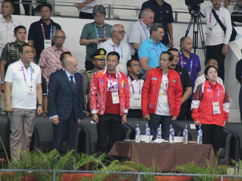 Beri Dukungan Atlet Indonesia, Presiden Jokowi Saksikan Lomba Renang Asian Games 2018