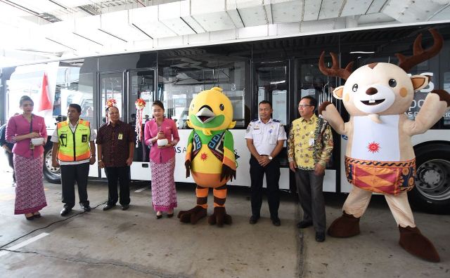 Bus Apron Asian Games Beroperasi