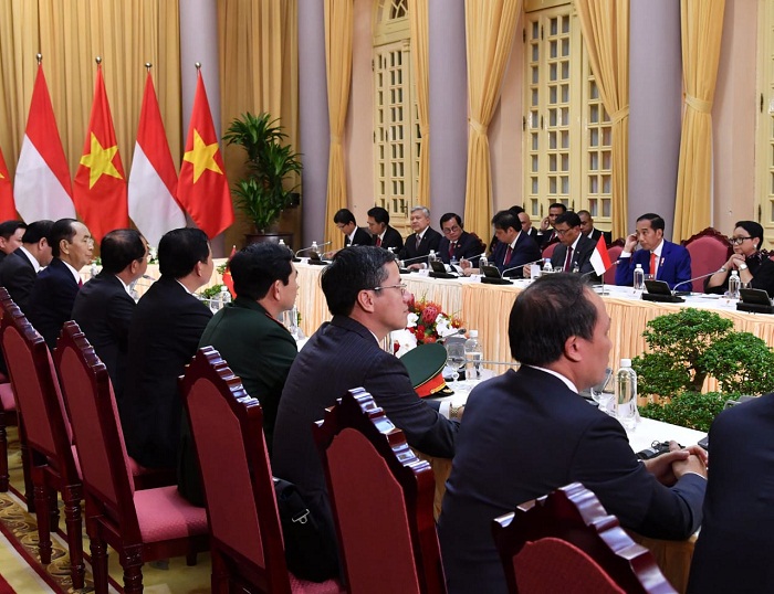 Usai Upacara Kenegaraan, Presiden Jokowi Lakukan Pertemuan Bilateral dengan Presiden Vietnam