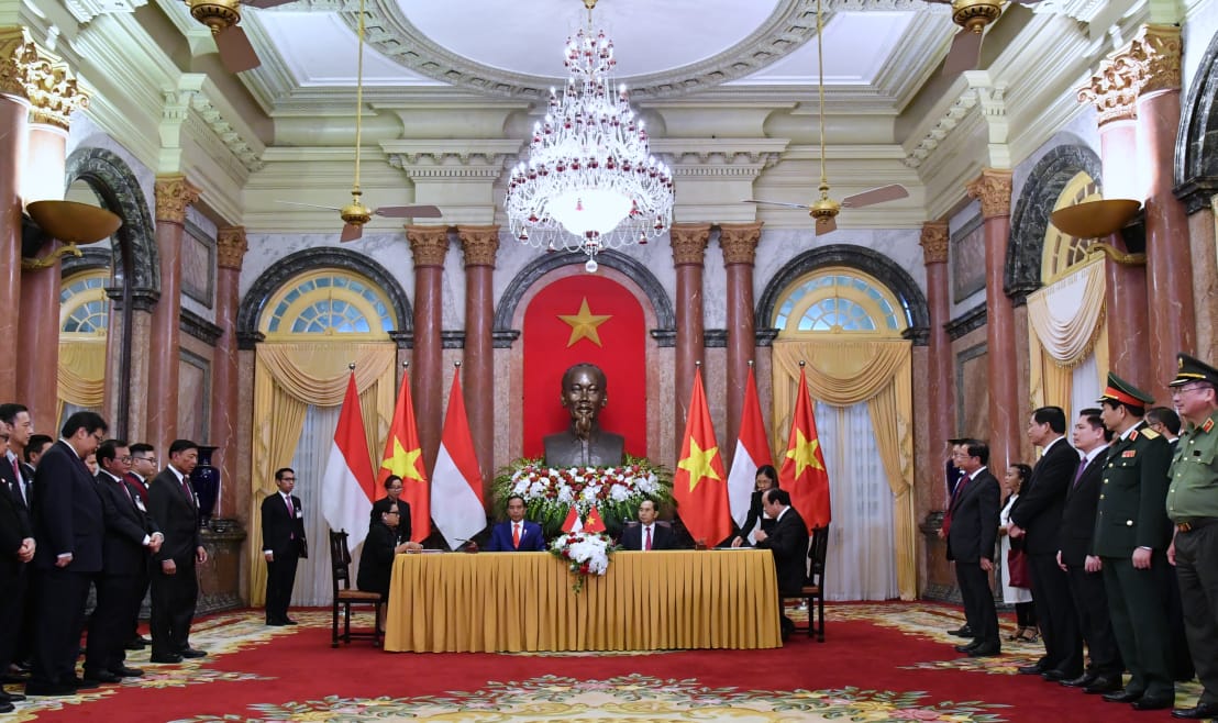 Tahun 2020, Presiden Jokowi Targetkan Perdagangan Indonesia-Vietnam Capai USD10 Miliar