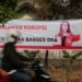 Spanduk Isyana Tabrak Aturan