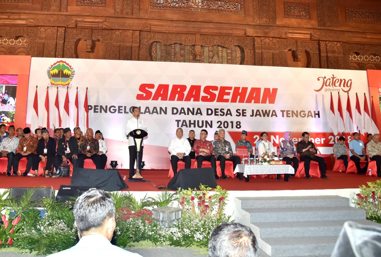 Tahun 2019, Presiden Jokowi Ingin Dana Desa Dimanfaatkan untuk Kembangkan SDM