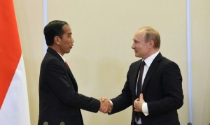 Presiden Jokowi dan Presiden Rusia Vladimir Putin. (Foto: Dokumentasi Humas Setkab)