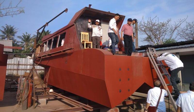 Kapal Baja Diproduksi di Pakuhaji, Tahan Gesekan, Harga Lebih Murah dari Fiber