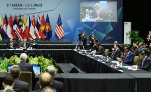 Presiden saat mengikuti di Suntec Convention Centre, Singapura, Kamis (15/11). (Foto: BPMI)