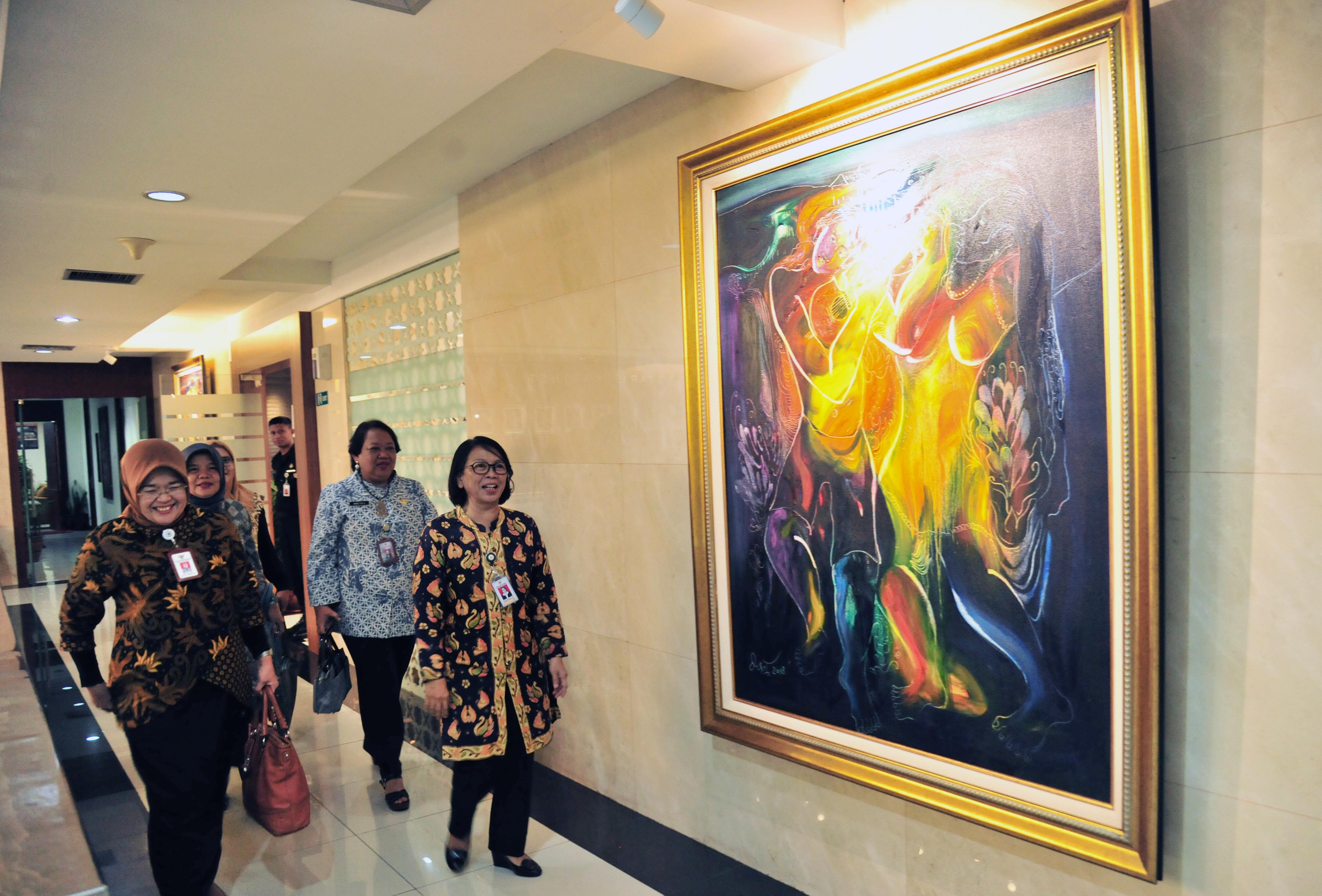 Waseskab Terima Audiensi Pimpinan Perpustakaan Nasional