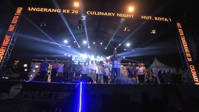 Culinary Night Dimeriahkan Artis, Puncak HUT ke-26 Kota Tangerang