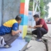 Kerja Bakti Warga Tanah Tinggi, Sekda Ikut Ngecat