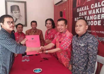 Ambil Formulir, Aldrin Ramadian Ikut Penjaringan Bakal Calon Walikota Tangsel ke PDI Perjuangan