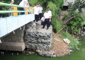Walikota Arief Cek Proyek Pengendali Banjir
