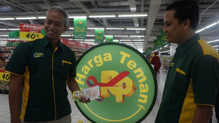 Peluncuran Harga Teman di Giant Melati Mas, Serpong Utara, Tangsel, Kamis, (6/2/2020).