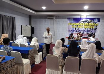 Puluhan Pengurus OSIS SMP Tangsel Ikuti Kegiatan Pemahaman Nilai Pancasila