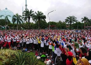 Ribuan Warga Antusias Ikut Senam Bersama DPRD Kota Tangerang