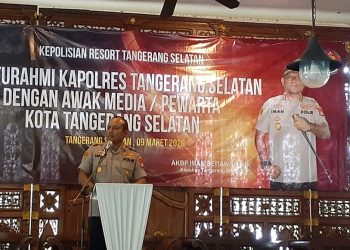 Satu Meja dengan Wartawan, Ini Pesan Kapolres Tangsel