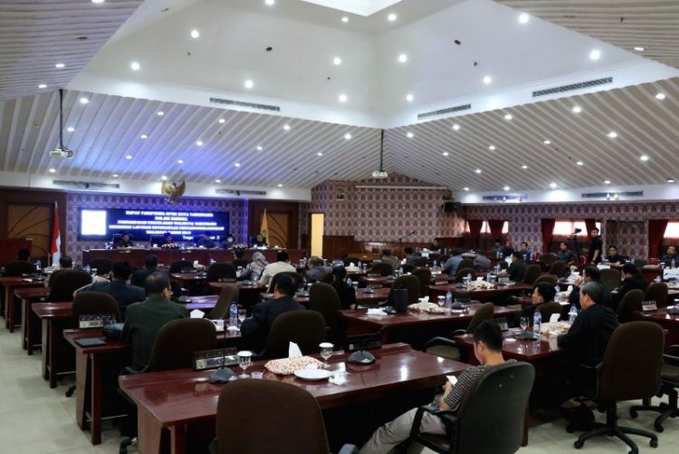 Suasana rapat paripurna DPRD Kota Tangerang. (NET)