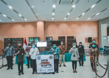 Peduli Corona, IKAPTK Kota Tangsel Beri Bantuan ke Pemkot Tangsel