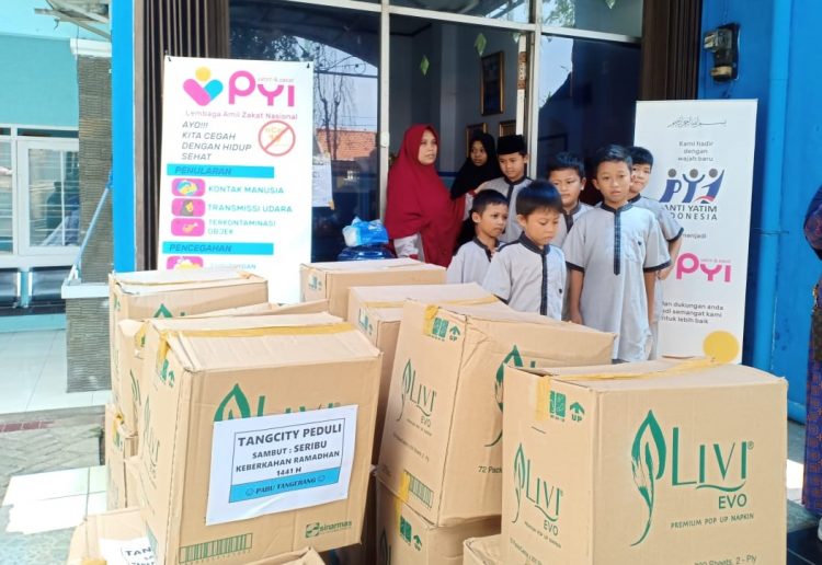 Bantuan dari donatur dan karyawan Tangcity Superblock. (Ist)