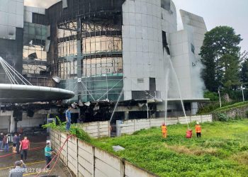 Kapolsek Pagedangan Terluka Usai Kebakaran Gereja Christ Cathedral Gading Serpong