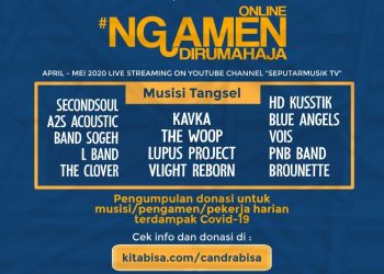 Komunitas Musisi Tangsel Galang Dana Covid-19 Dengan Ngamen Online