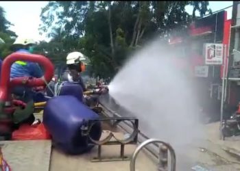 BPBD Kembali Semprotkan Desinfektan di Kabupaten Tangerang