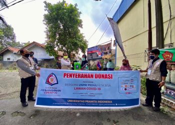 Unpri Distribusikan Bantuan untuk Warga Terdampak Covid-19