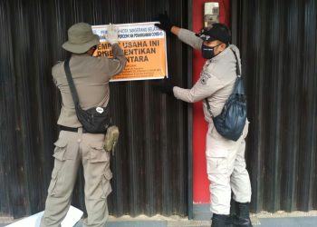 Selama PSBB, Satpol PP Tutup 40 Tempat Usaha