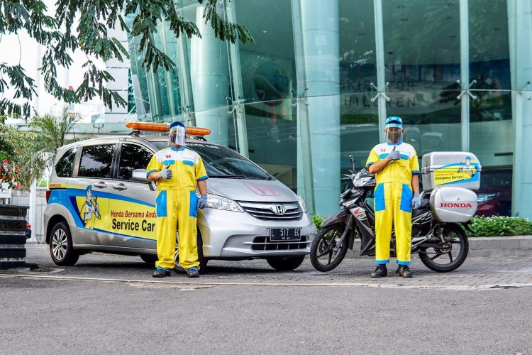 Layanan service Honda untuk tim medis covid-19. (IST)