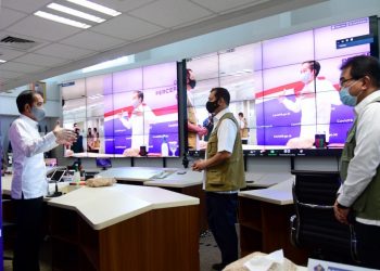 Tinjau Kantor Gugus Tugas Covid-19, Presiden Ingatkan Tugas Besar Belum Berakhir
