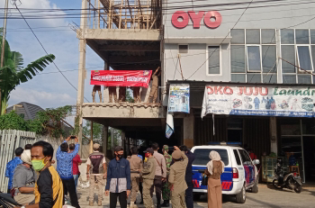 Satpol PP Kabupaten Tangerang Segel Bangunan Tanpa Ijin di Pagedangan