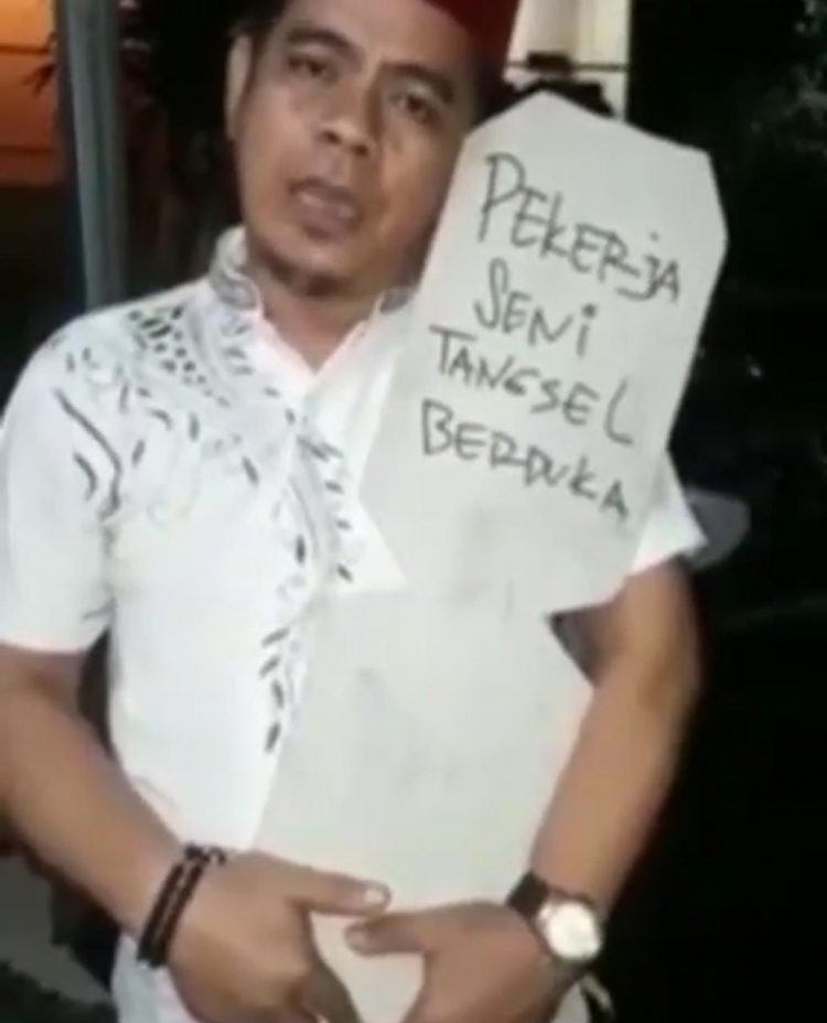 Pekerja Seni Tangsel berduka. (NET)