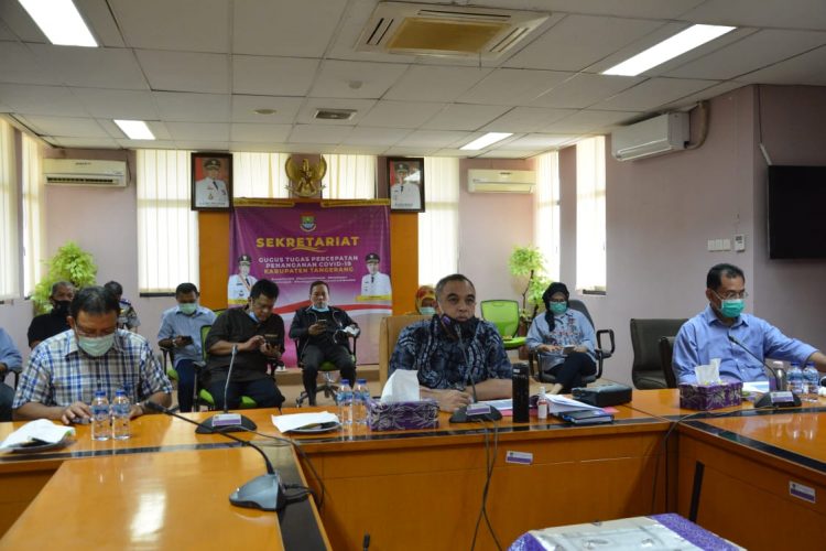 Rapat perpanjangan PSBB Banten. (IST)