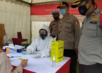 Satgas Nusantara Rapid Tes Ribuan Warga Tangsel