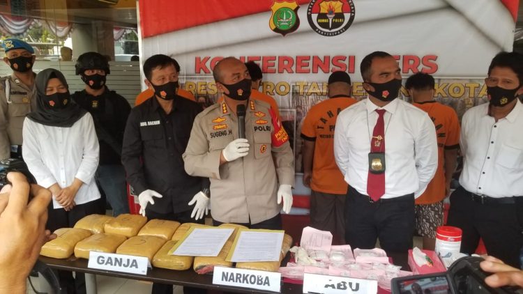 Gelar perkara narkoba jaringan lapas. (KEY)