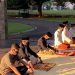 Presiden Jokowi Salat Iduladha di Halaman Wisma Bayurini