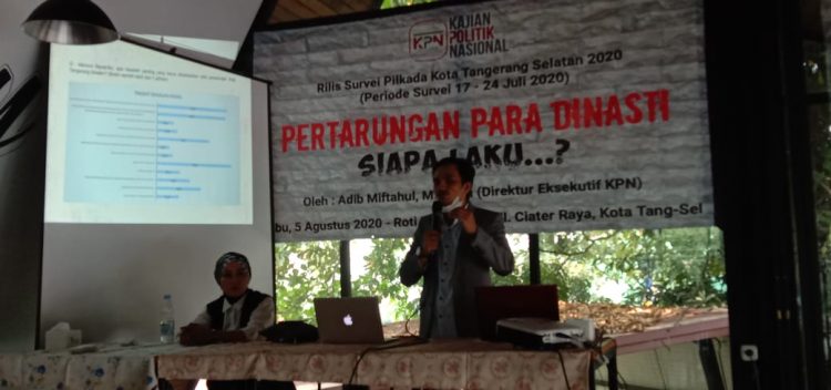 Pemaparan hasil survey Kajian Politik Nasional pada Pilkada Tangsel. (RAY)