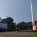 Airin Apel HUT RI di Halaman Balai Kota Tangsel