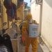 Cegah Penyebaran Covid-19, Rumah Warga Disemprot Disinfektan