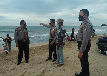 Pastikan Penerapan Prokes Berjalan Baik, Ditpamobvit Polda Banten Patroli ke Tempat Wisata