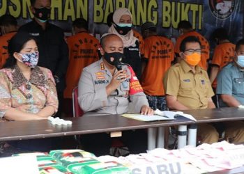 Polrestro Tangerang Kota Musnahkan Berbagai Jenis Narkoba 