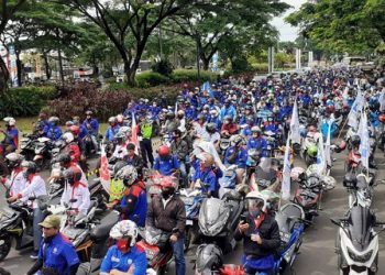 Polsek Batuceper Amankan Buruh Bawa Petasan Saat Hendak Demo ke Jakarta