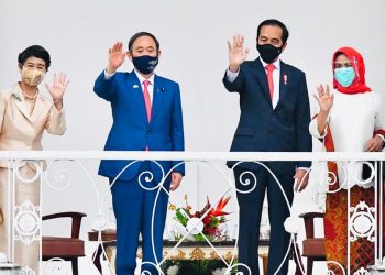 Presiden Jokowi Sambut Kunjungan Resmi PM Jepang Yoshihide Suga di Istana Bogor