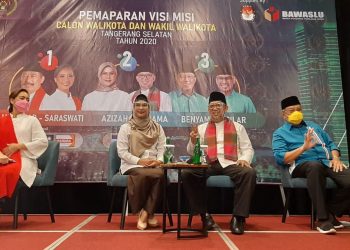 Laporan Dana Kampanye Pilkada Tangsel: Muhamad-Saraswati Tertinggi, Ben – Pilar Terendah