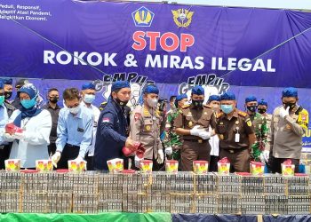 Hadiri Pemusnahan Barang Ilegal, Ini Pesan Kapolda Banten