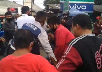 Diteriaki Maling, Jambret Bersenpi Ditangkap Petugas Dishub Tangsel