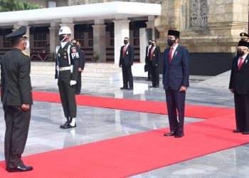 Presiden Jokowi Pimpin Upacara Ziarah Nasional Hari Pahlawan Tahun 2020 di TMP Kalibata