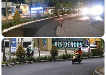 DPU Tangsel Pastikan Kontraktor Perbaiki Jalan Raya Ciater