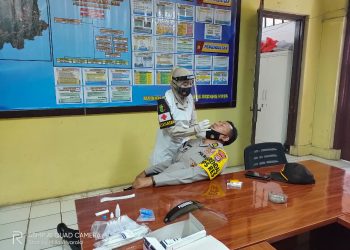 Cegah Covid-19, Bagops Polres Serang Kota di Swab Antigen