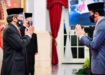 Presiden Jokowi Lantik Kepala BNN dan BRGM di Istana Negara