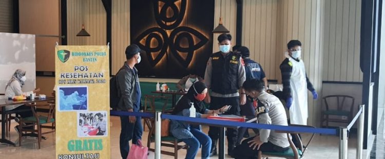 Rapid tes di Pelabuhan Merak, Cilegon, Banten. (Polda Banten)